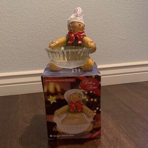 VTG- 1999- Gingerbread Man candy dish  Holiday Decor